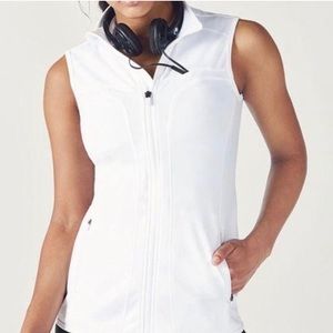 Fabletics Jojo Vest in White sz L